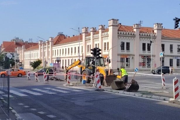 Dopravne obmedzenia na hlavnej krizovatke v Nitre