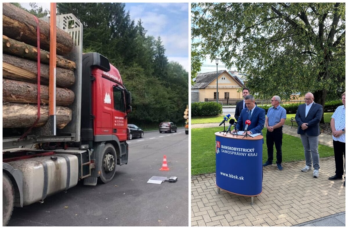 Novu cestu poskodili pretazene kamiony Zupy chcu vazit a pokutovat nakladne auta