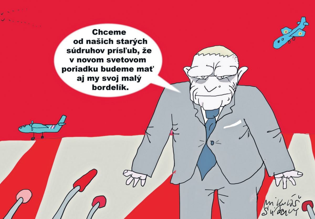 Karikatura dna Novy svetovy poriadok