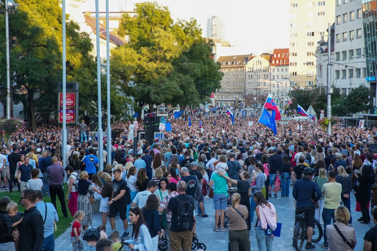 V Bratislave sa kona protivadny protest