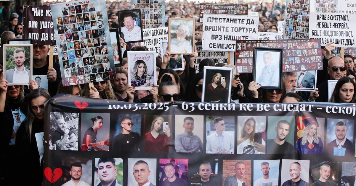 Sev Makedonia V Skopje sa konal dalsi protest za obete marcoveho poziaru