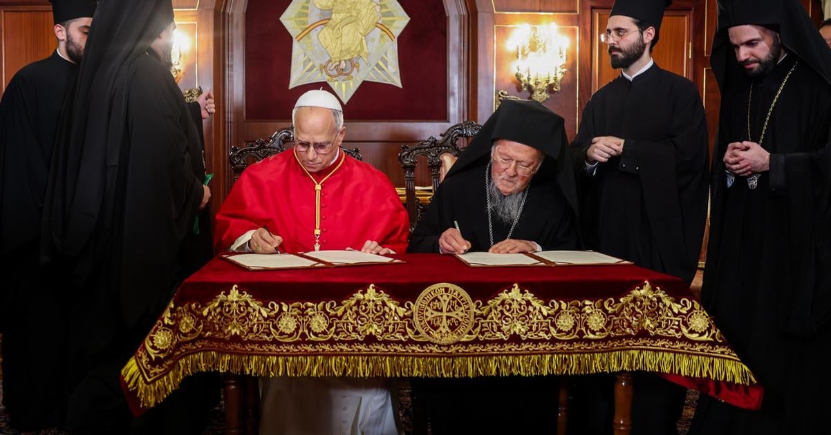 Turecko Papez na omsi s patriarchom vyzval na jednotu krestanov