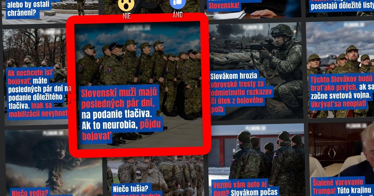 Hoax o mobilizacii Slovakov na Ukrajinu sa vratil Propaguje odmietanie vojenskej sluzby